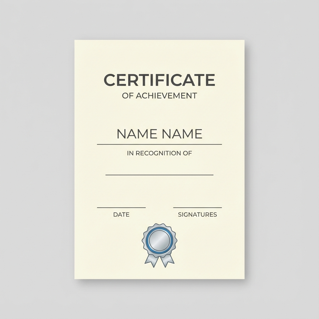 Certificate Preview